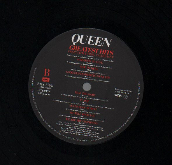 Queen - Greatest Hits (Vinyl, LP, Compilation, Reissue, Stereo) Very Good Plus (VG+) / Very Good Plus (VG+)