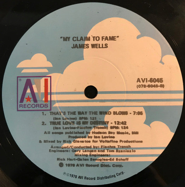 James Wells - My Claim To Fame (Vinyl, LP, Album) Very Good (VG) / Very Good (VG)