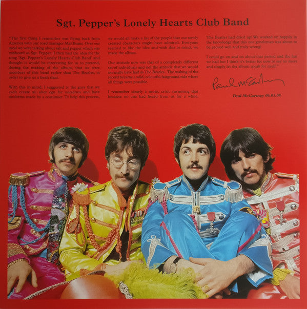 The Beatles - Sgt. Pepper's Lonely Hearts Club Band (Vinyl, LP, Album, Limited Edition, Reissue, Remastered) Mint (M) / Very Good Plus (VG+)
