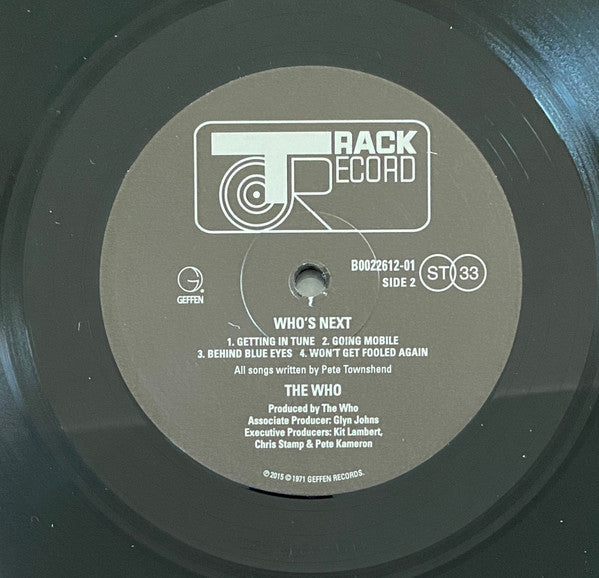 The Who - Who's Next (Vinyl, LP, Album, Reissue, Remastered, Repress) Very Good (VG) / Very Good Plus (VG+)