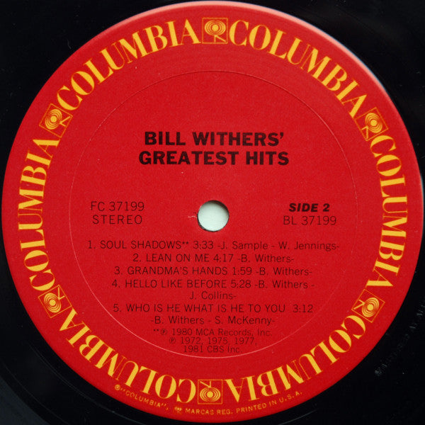 Bill Withers - Bill Withers' Greatest Hits (Vinyl, LP, Compilation,...