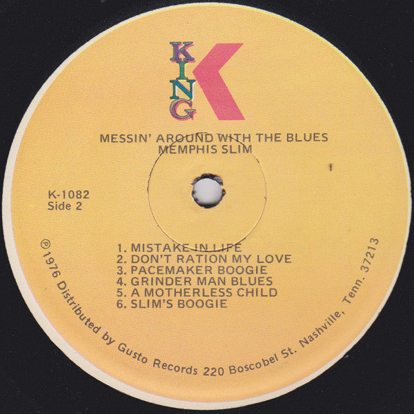 Memphis Slim - Messin' Around With The Blues (Vinyl, LP, Album, Reissue) Very Good (VG) / Good (G)