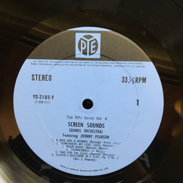 Sounds Orchestral - Screen Sounds (Vinyl, LP, Album, Stereo) Good Plus (G+) / Very Good (VG)