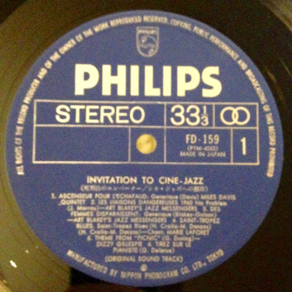 Various - Invitation To Cine-Jazz (Vinyl, LP, Compilation) Very Good Plus (VG+) / Very Good Plus (VG+)