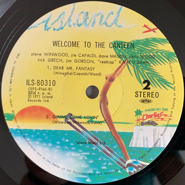 Traffic - Welcome To The Canteen (Vinyl, LP, Album, Reissue) Very Good Plus (VG+) / Very Good Plus (VG+)