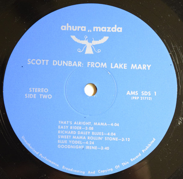 Scott Dunbar - From Lake Mary (Vinyl, LP, Album) Good Plus (G+) / Very Good (VG)