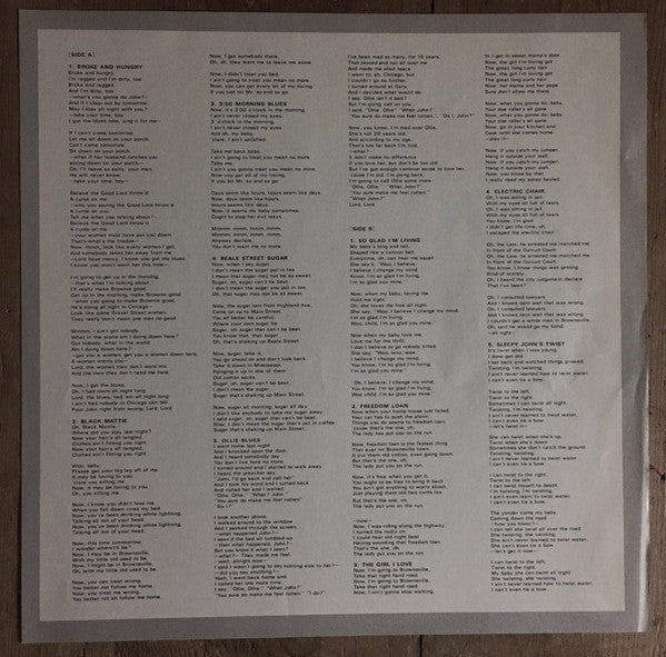 Sleepy John Estes - Broke And Hungry (Vinyl, LP, Album)