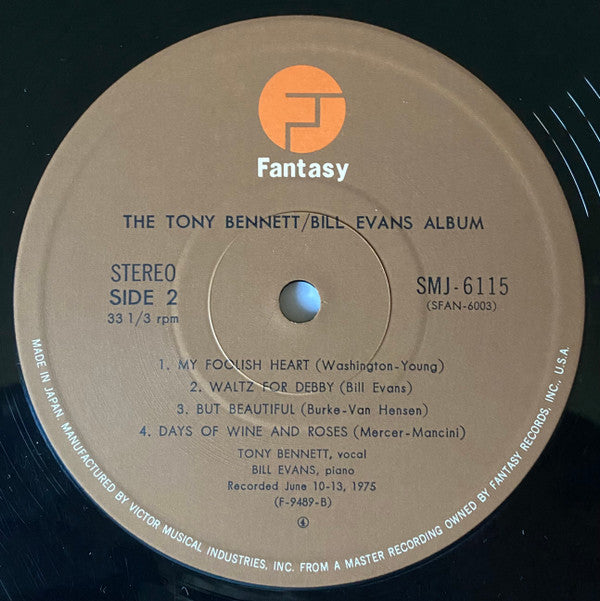 Tony Bennett - The Tony Bennett Bill Evans Album (Vinyl, LP, Album, Stereo) Very Good Plus (VG+) / Near Mint (NM or M-)