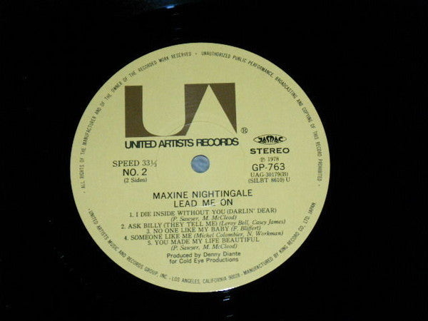 Maxine Nightingale - Lead Me On (Vinyl, LP, Album, Stereo) Near Mint (NM or M-) / Very Good Plus (VG+)