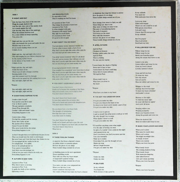 Helen Merrill - Parole E Musica (Vinyl, LP, Album, Promo) Very Good Plus (VG+) / Very Good Plus (VG+)