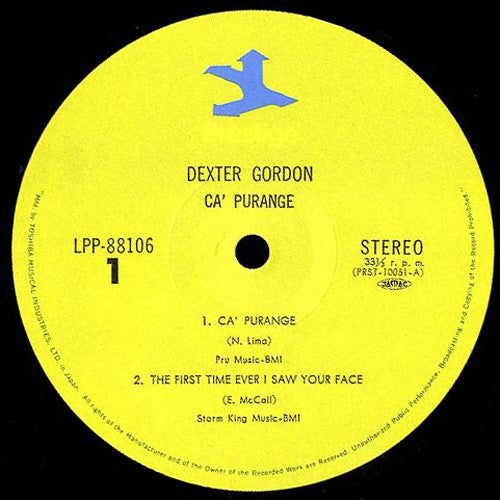 Dexter Gordon - Ca' Purange (Vinyl, LP, Album, Stereo) Very Good Plus (VG+) / Very Good (VG)