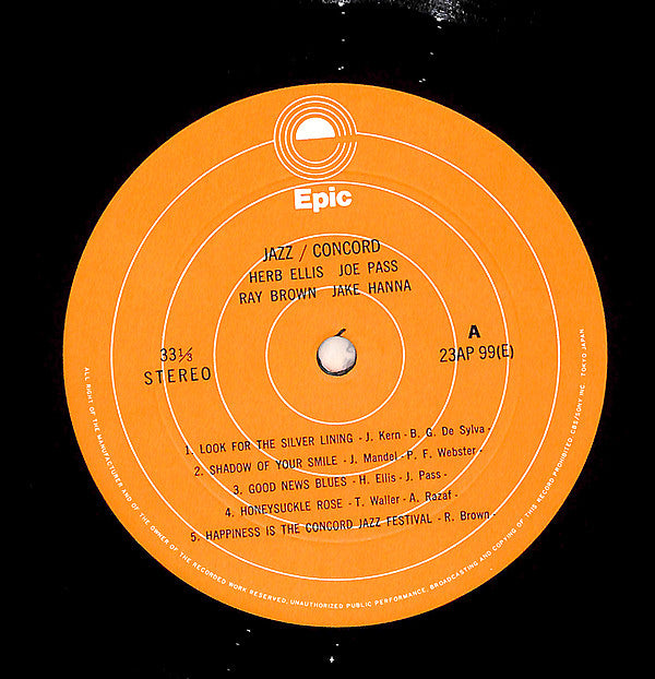Herb Ellis - Jazz/Concord (Vinyl, LP, Album, Reissue, Stereo) Very Good (VG) / Very Good (VG)