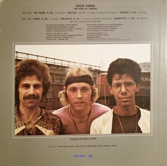 Chick Corea - The Song Of Singing (Vinyl, LP, Album) Very Good (VG) / Very Good (VG)