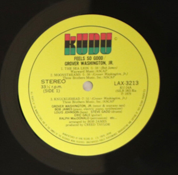 Grover Washington, Jr. - Feels So Good (Vinyl, LP, Album, Limited Edition, Reissue) Very Good (VG) / Very Good Plus (VG+)
