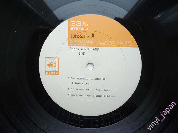 Johnny Winter And - Live Johnny Winter And (Vinyl, LP, Album)