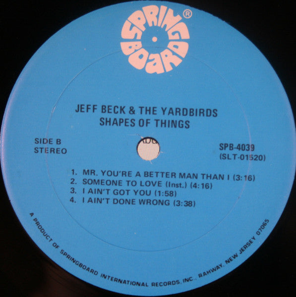 Jeff Beck - Shapes Of Things (Vinyl, LP, Compilation, Stereo) Very Good (VG) / Very Good (VG)