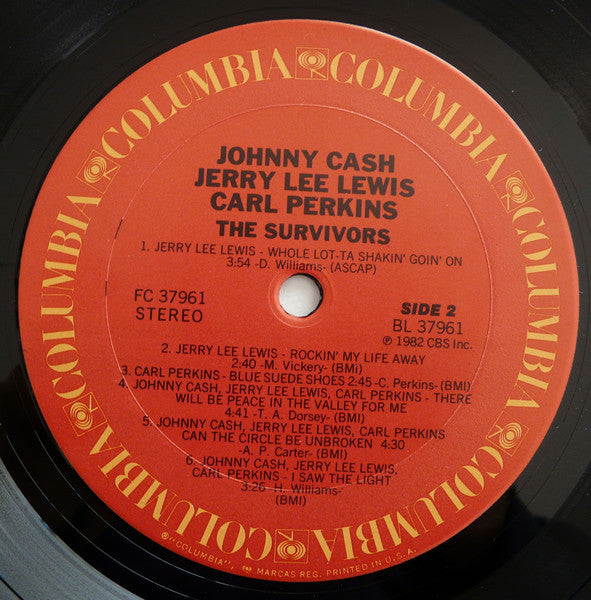 Johnny Cash - The Survivors (Vinyl, LP, Album) Very Good Plus (VG+) / Very Good (VG)