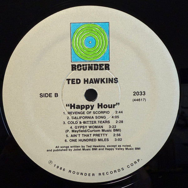 Ted Hawkins - Happy Hour (Vinyl, LP, Album) Very Good Plus (VG+) / Very Good (VG)