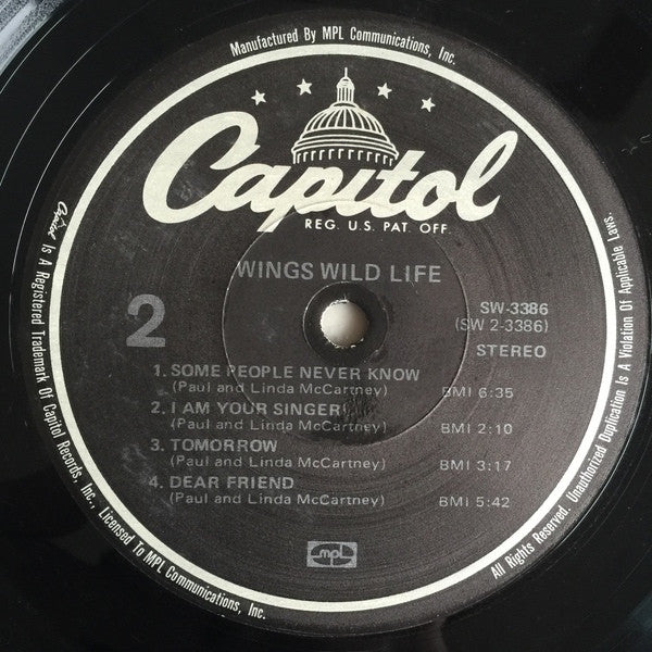 Wings (2) - Wild Life (Vinyl, LP, Album, Reissue) Very Good Plus (VG+) / Very Good (VG)