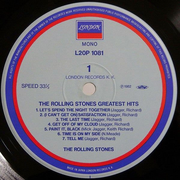 The Rolling Stones - Greatest Hits (Vinyl, LP, Mono, Compilation)