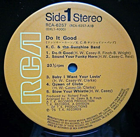 KC & The Sunshine Band - Do It Good (Vinyl, LP, Album)