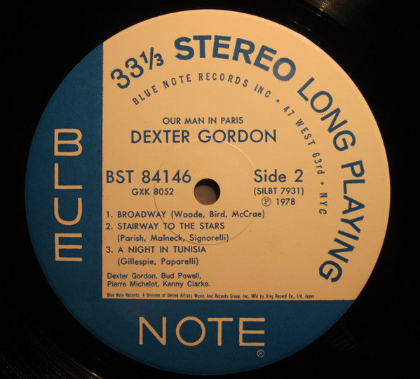 Dexter Gordon - Our Man In Paris (Vinyl, LP, Album, Stereo, Reissue)