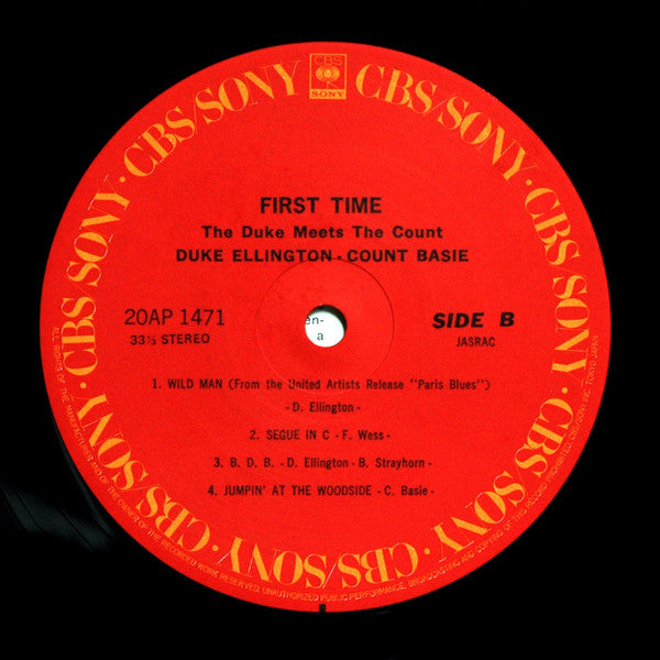 Duke Ellington - First Time! The Count Meets The Duke (Vinyl, LP, Album, Reissue, Stereo) Very Good Plus (VG+) / Very Good Plus (VG+)
