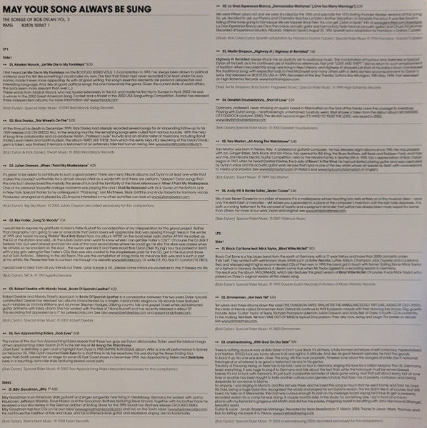 Various - May Your Song Always Be Sung (The Songs Of Bob Dylan Vol. 3) (3xVinyl, LP, Compilation, Limited Edition, Stereo) Very Good (VG) / Very Good Plus (VG+)