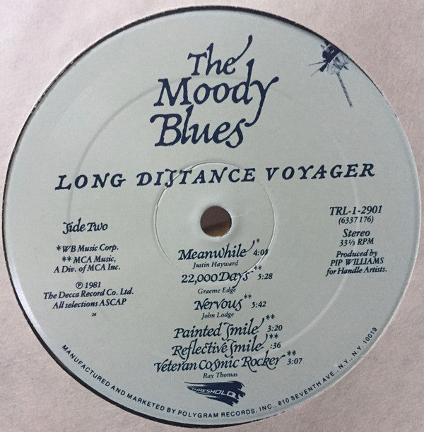 The Moody Blues - Long Distance Voyager (Vinyl, LP, Album, Stereo) Good Plus (G+) / Very Good (VG)