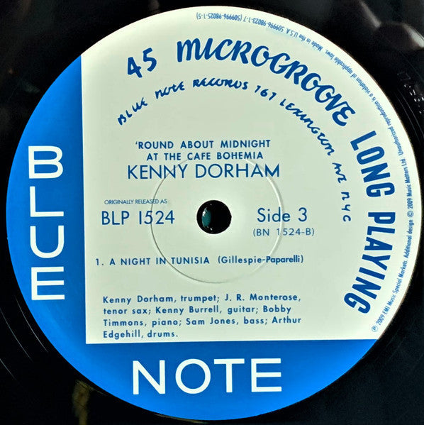 Kenny Dorham - 'Round About Midnight At The Cafe Bohemia (2xVinyl, 12", 45 RPM, Album, Limited Edition, Reissue, Mono) Very Good Plus (VG+) / Near Mint (NM or M-)