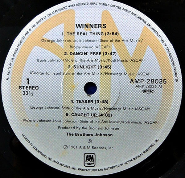 Brothers Johnson - Winners (Vinyl, LP, Album)