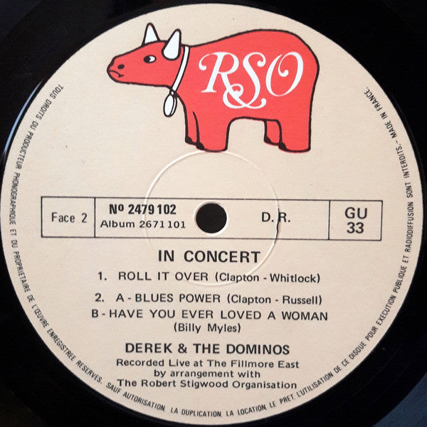 Derek & The Dominos - In Concert (2xVinyl, LP, Album) Very Good Plus (VG+) / Very Good Plus (VG+)