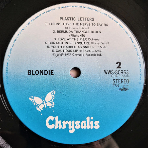 Blondie - Plastic Letters (Vinyl, LP, Album, Stereo)