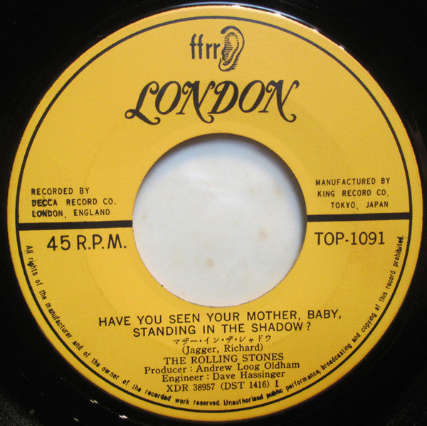 The Rolling Stones - Have You Seen Your Mother, Baby, Standing In T...