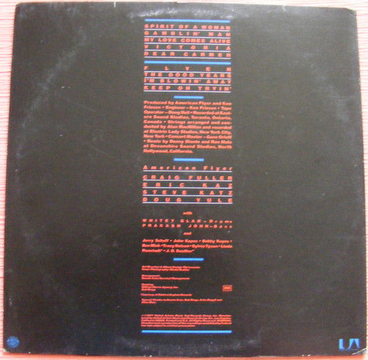 American Flyer - Spirit Of A Woman (Vinyl, LP, Album) Very Good Plus (VG+) / Good Plus (G+)