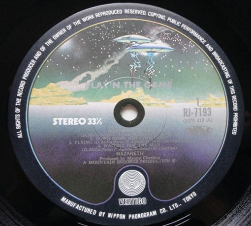 Nazareth (2) - Play 'N' The Game (Vinyl, LP, Album) Very Good Plus (VG+) / Very Good Plus (VG+)