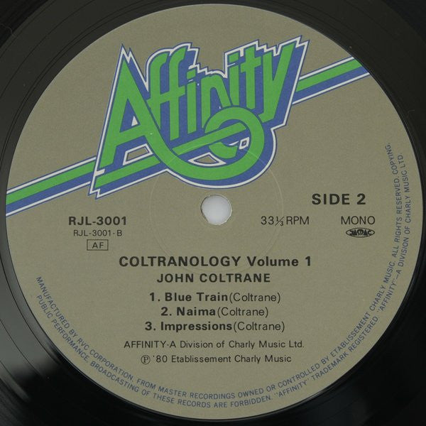 John Coltrane - Coltranology Volume One (Vinyl, LP, Album, Mono) Very Good Plus (VG+) / Very Good Plus (VG+)