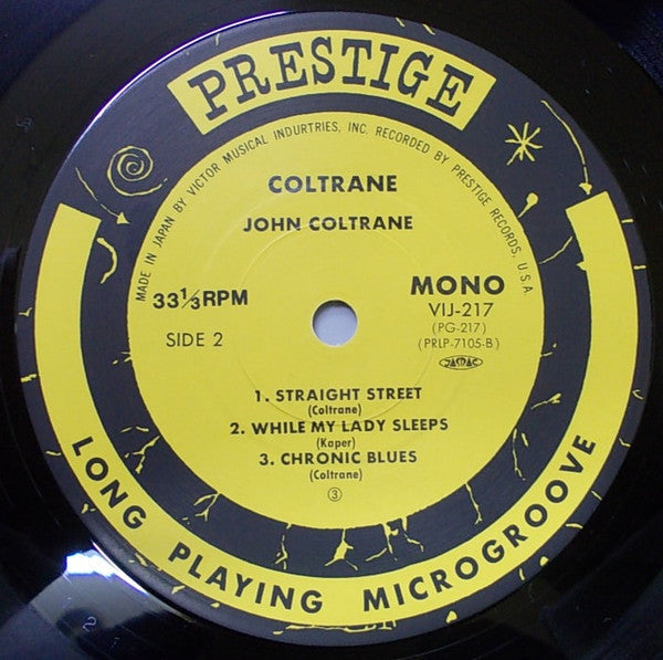 John Coltrane - Coltrane (Vinyl, LP, Album, Reissue, Mono) Near Mint (NM or M-) / Very Good Plus (VG+)
