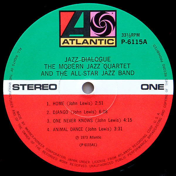The Modern Jazz Quartet - Jazz Dialogue (Vinyl, LP, Album, Stereo) Very Good Plus (VG+) / Very Good Plus (VG+)