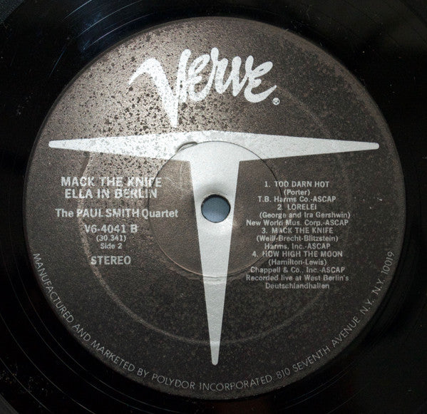 Ella Fitzgerald - Mack The Knife - Ella In Berlin (Vinyl, LP, Album, Reissue, Stereo) Very Good Plus (VG+) / Good Plus (G+)