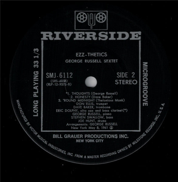 The George Russell Sextet - Ezz-thetics (Vinyl, LP, Album, Reissue, Stereo) Very Good Plus (VG+) / Very Good (VG)