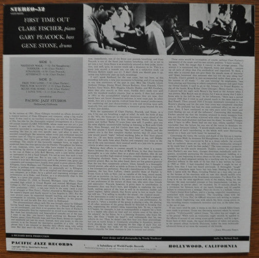Clare Fischer - First Time Out (Vinyl, LP, Album, Reissue) Very Good Plus (VG+) / Very Good (VG)