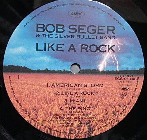 Bob Seger And The Silver Bullet Band - Like A Rock (Vinyl, LP, Album, Stereo) Very Good Plus (VG+) / Very Good Plus (VG+)