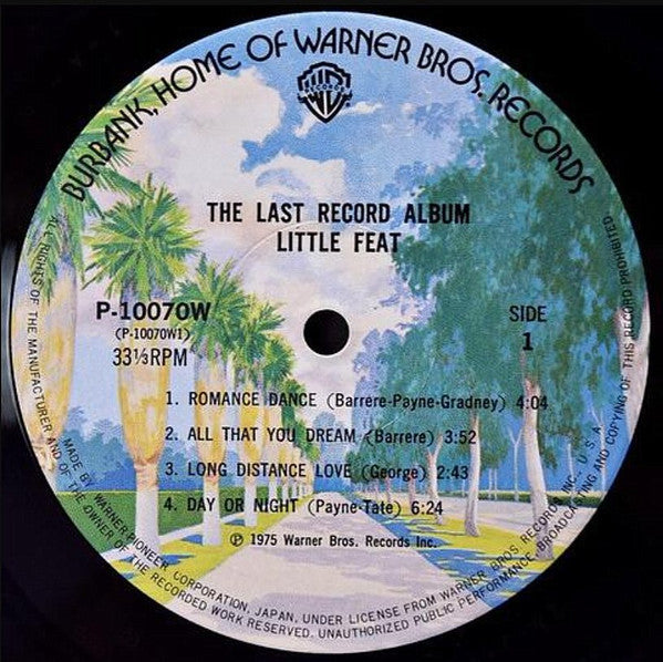 Little Feat - The Last Record Album (Vinyl, LP, Album) Very Good Plus (VG+) / Very Good (VG)