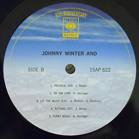 Johnny Winter And - Johnny Winter And (Vinyl, LP, Album, Limited Ed...