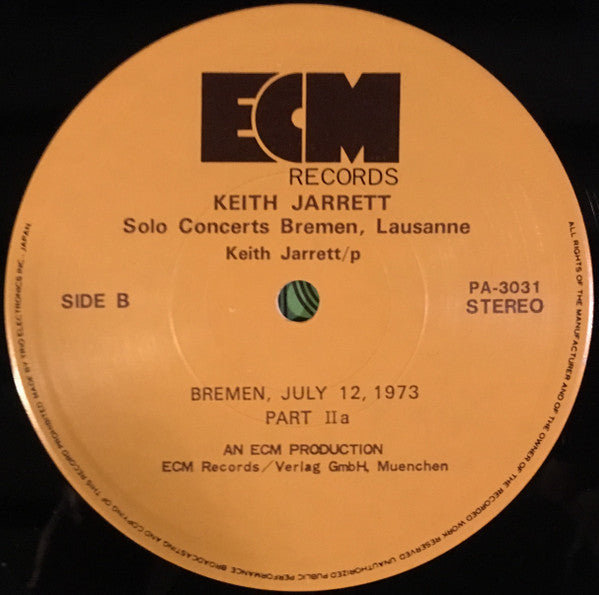 Keith Jarrett - Solo Concerts: Bremen / Lausanne (Box Set, Vinyl, L...
