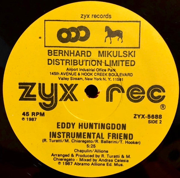 Eddy Huntington - Meet My Friend (Vinyl, 12", 45 RPM, Maxi-Single) Very Good (VG) / Very Good Plus (VG+)