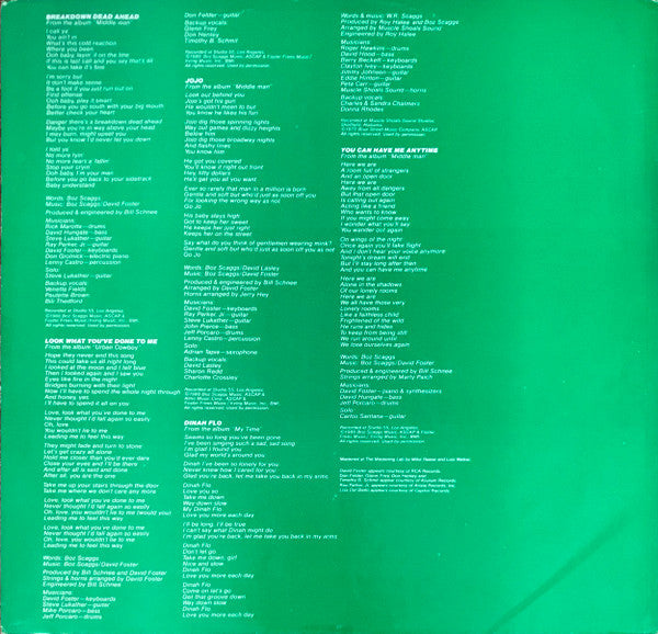 Boz Scaggs - Hits! (Vinyl, LP, Compilation) Very Good (VG) / Very Good (VG)