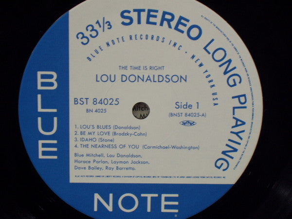 Lou Donaldson - The Time Is Right (Vinyl, LP, Album, Limited Editio...