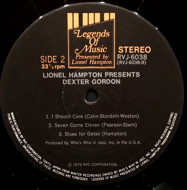 Dexter Gordon - Lionel Hampton Presents Dexter Gordon (Vinyl, LP, S...